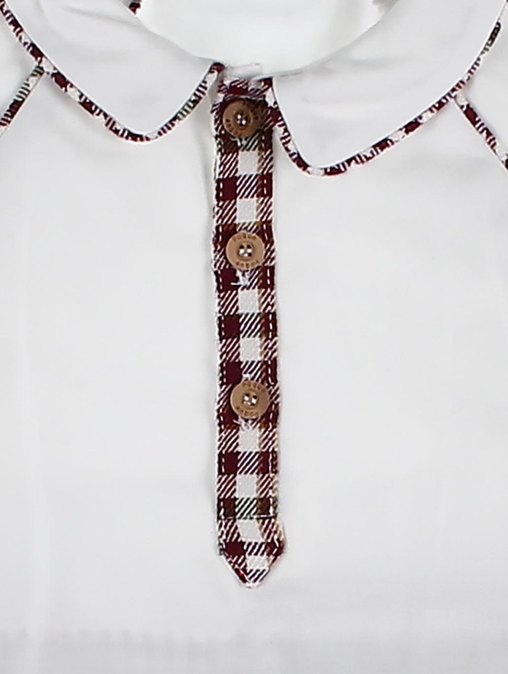 AW24 FOQUE Burgundy Check Boys Short Set - CLEARANCE SALE