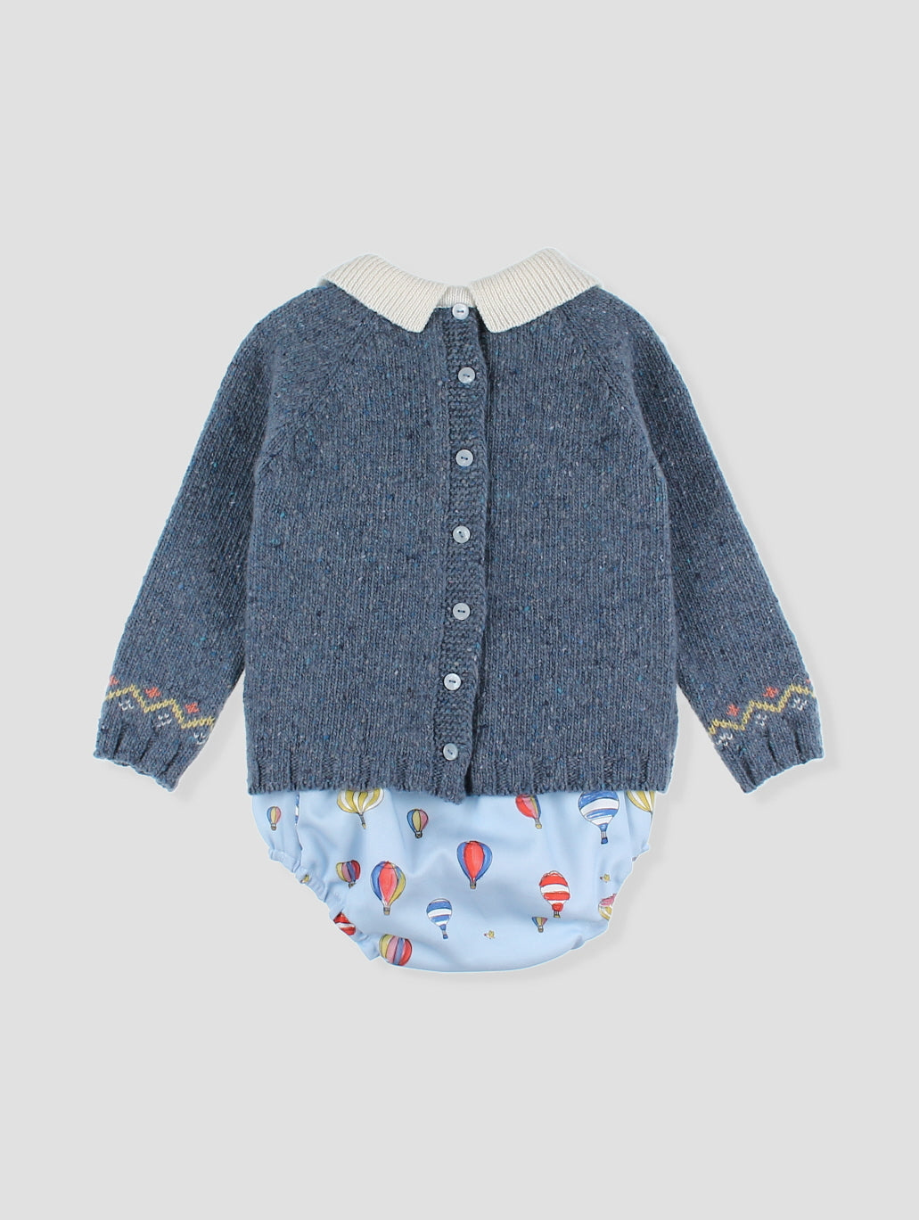 AW24 FOQUE Globos Blue Hot Air Balloon Boys Jam Pant Set - CLEARANCE SALE