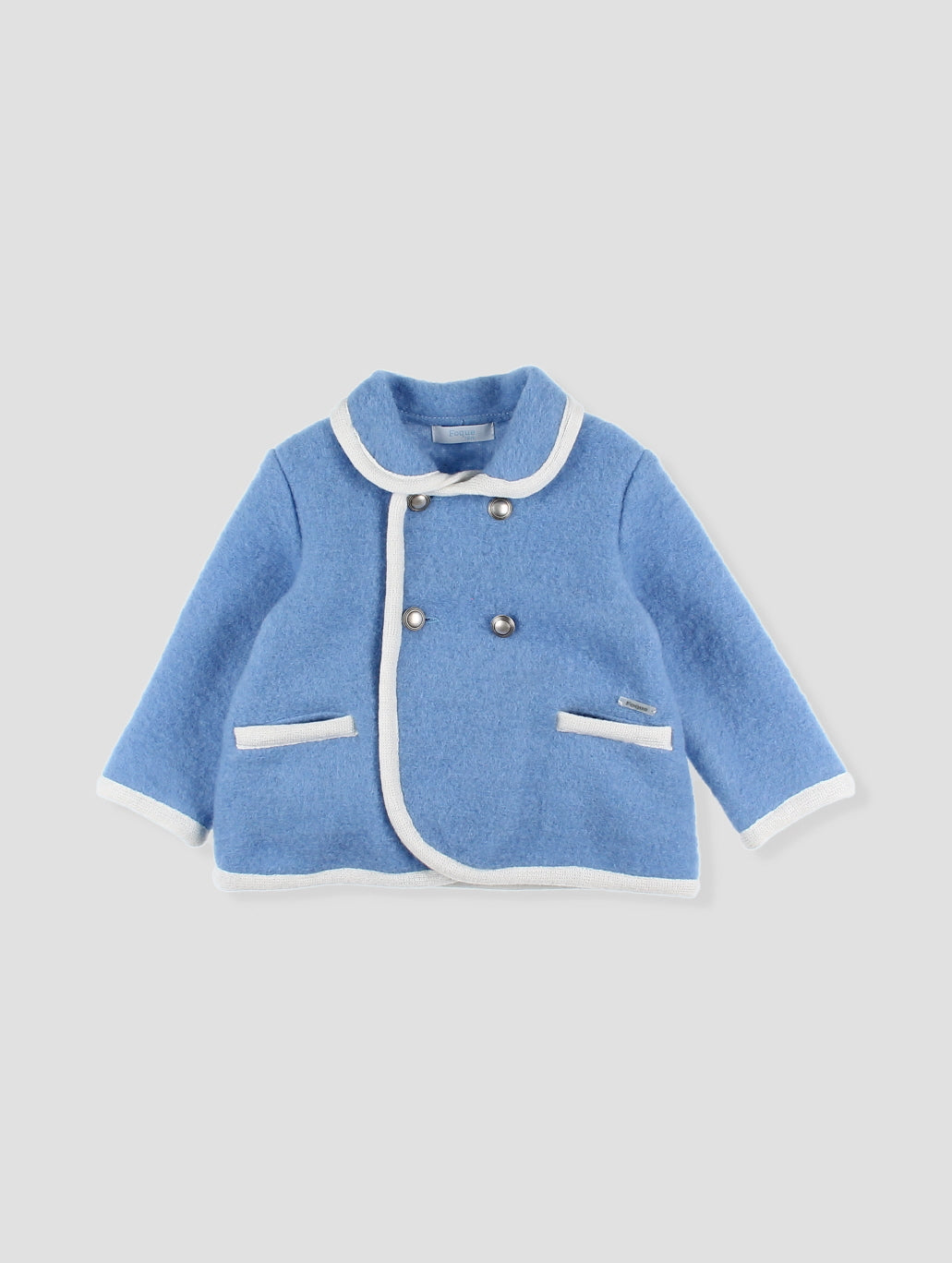 FOQUE Light Blue Boys Wool Jacket - 5214