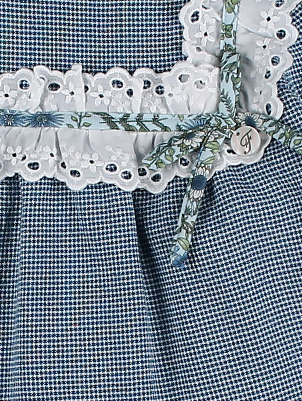 AW24 FOQUE Klein Light Blue Girls Dress - CLEARANCE SALE