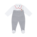 DEOLINDA Marine Boys Navy & White Babygrow