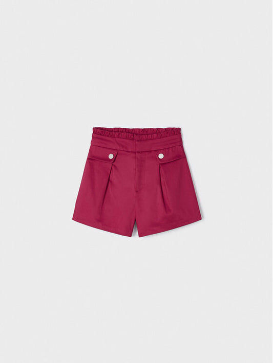 MAYORAL Girls Hibiscus Pink Cotton Shorts - CLEARANCE SALE