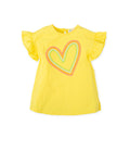 AGATHA RUIZ DE LA PRADA Girls Calendula Yellow Heart Dress