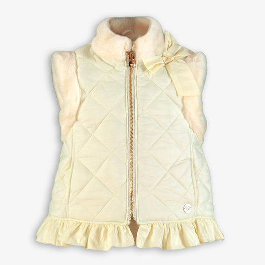 PRE ORDER AW25 MIRANDA Cream & Grey Girls Skirt Set with Gilet - 248