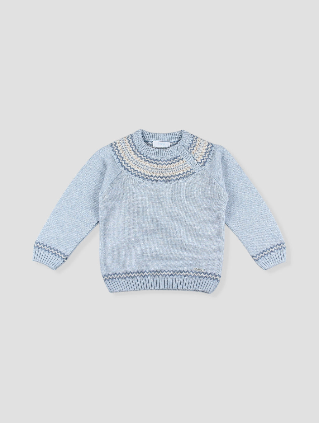 AW25 FOQUE Ladera Boys Blue & Beige H-Bar Short Set with Jumper