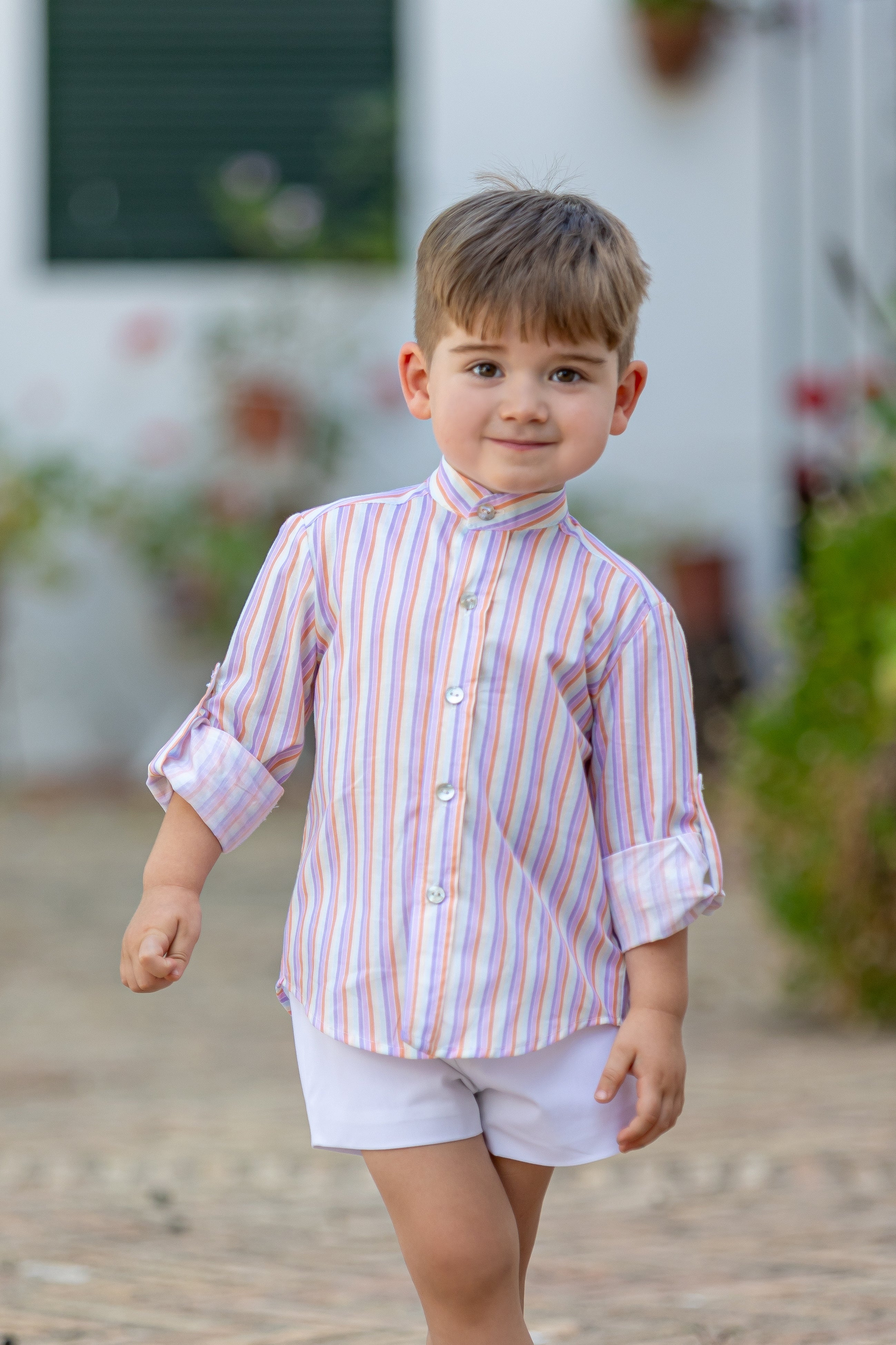 BABINE SS25 Lilac Melons Boys Short Set - 2522118