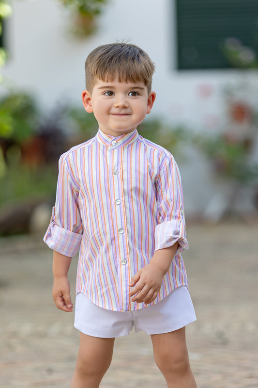 BABINE SS25 Lilac Melons Boys Short Set - 2522118
