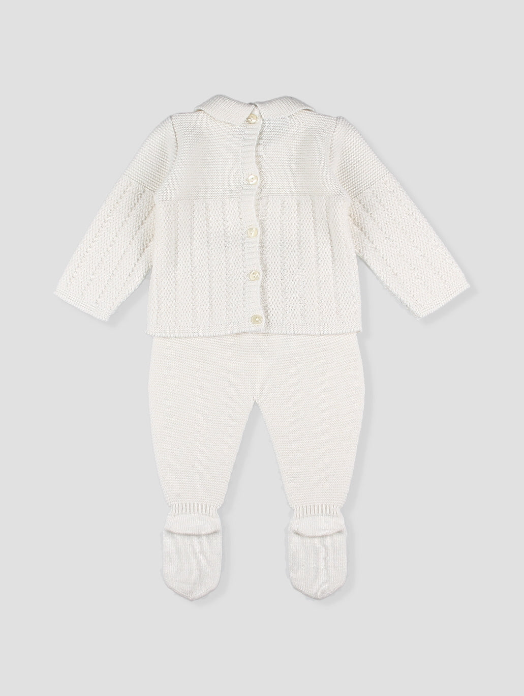 AW25 FOQUE Arrullo Boys Cream Wool & Cashmere Knitted Set