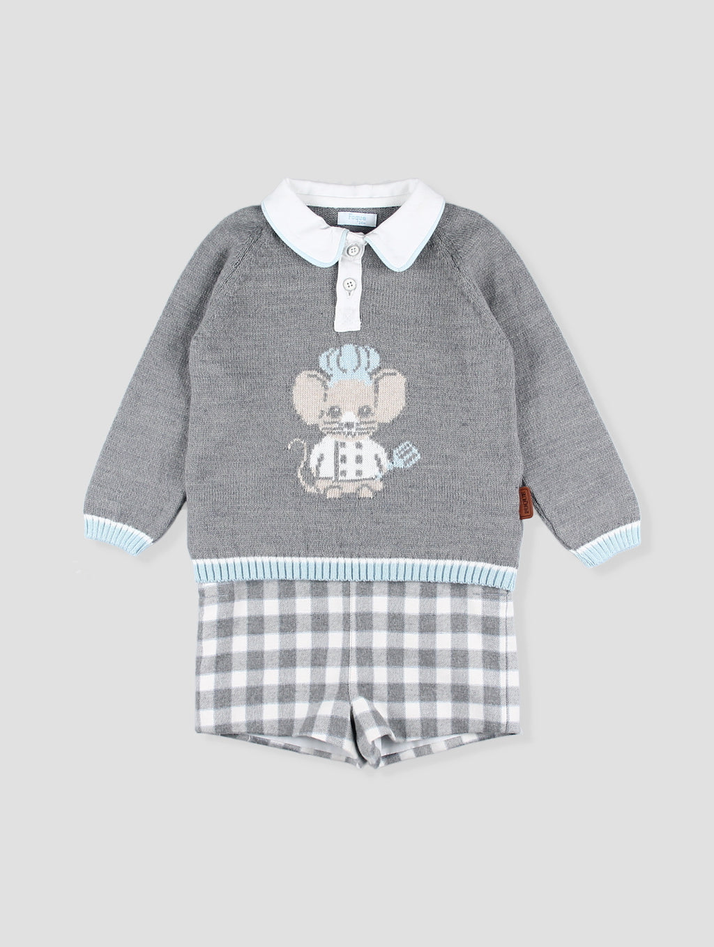 AW25 FOQUE Los Fogones Boys Blue & Grey Short Set