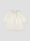FOQUE El Teatro Girls Cream Lace Dress