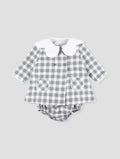 FOQUE Los Fogones Girls Blue & Grey Dress & Knickers