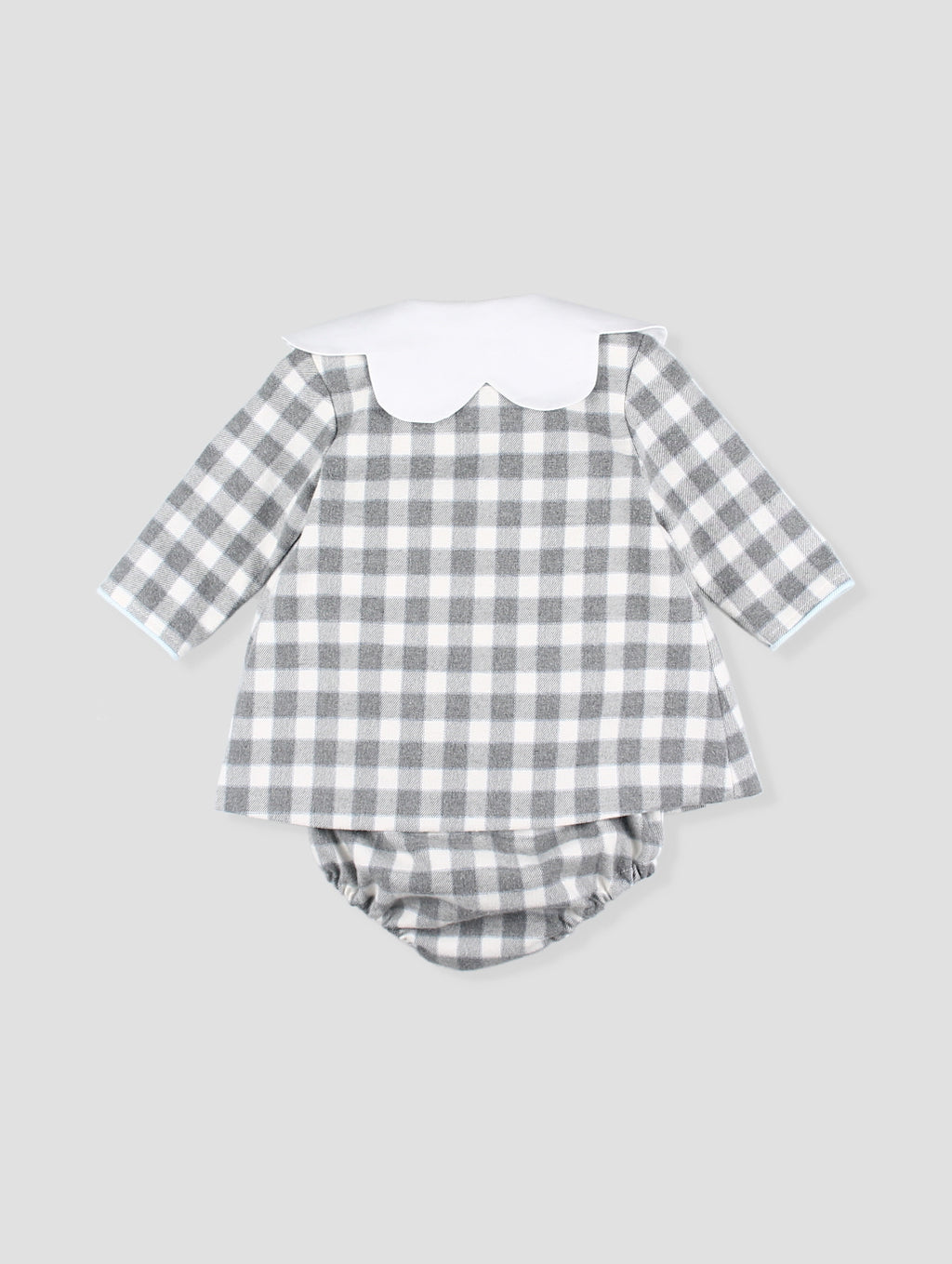 AW25 FOQUE Los Fogones Girls Blue & Grey Dress & Knickers