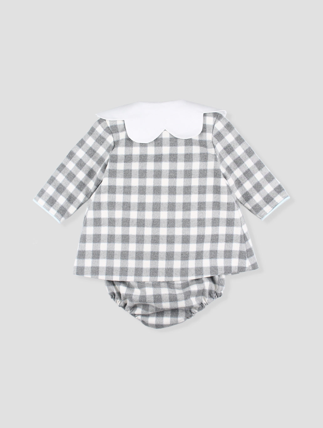 AW25 FOQUE Los Fogones Girls Blue & Grey Dress & Knickers