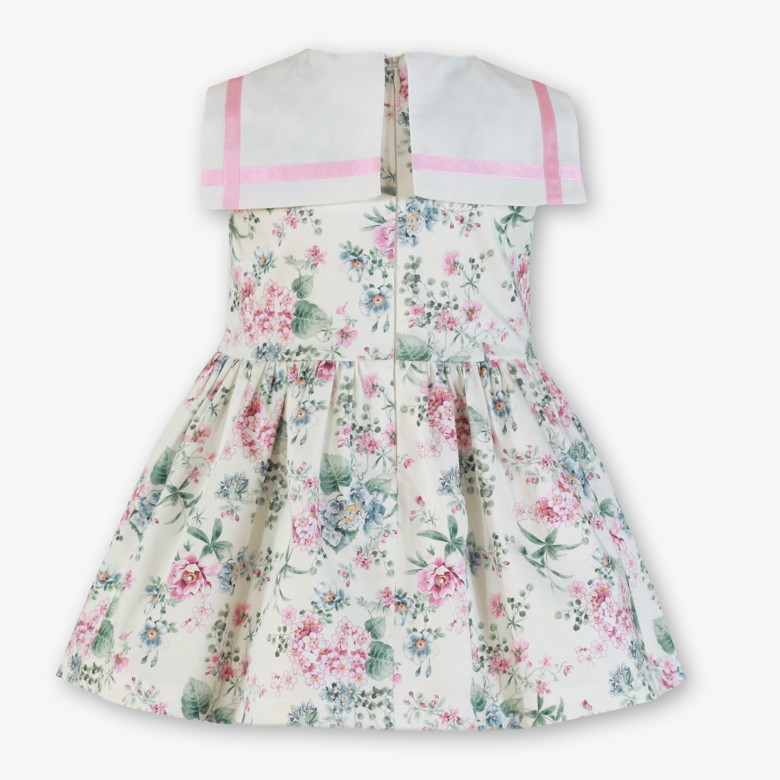 MIRANDA Floral Girls Pink & Green Dress - 252V