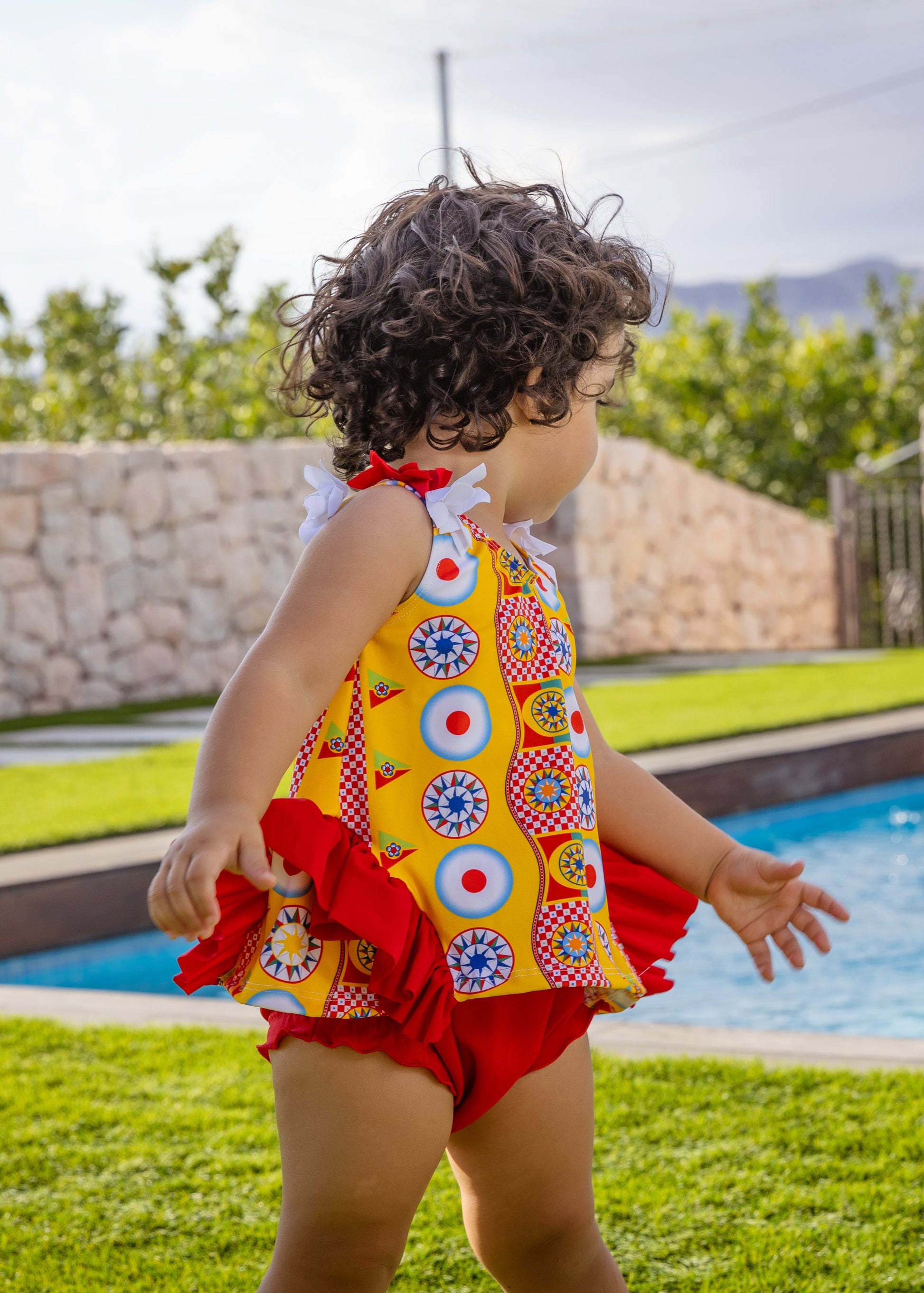 ROCHY SS25 Estrella Red & Yellow Girls Beach Set - 25421