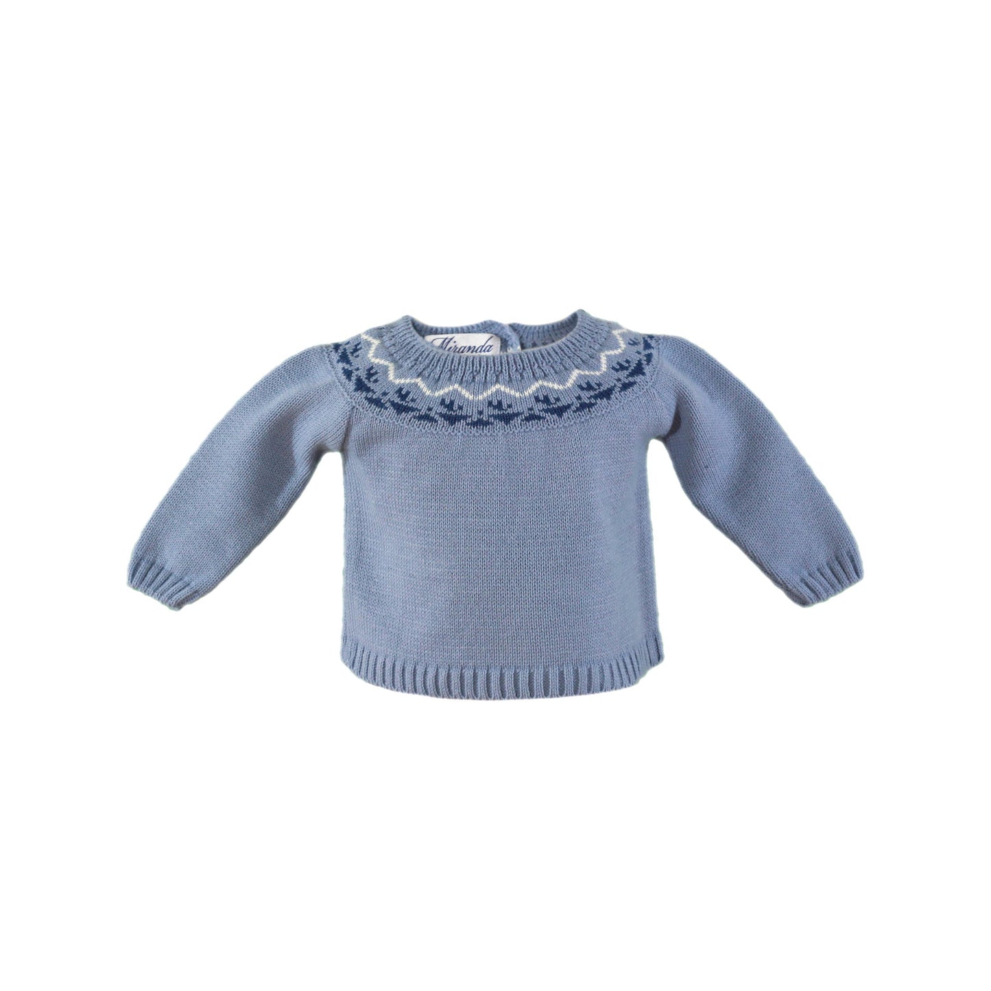 MIRANDA Blue Baby Boys Short Set with Jumper -25/23J