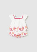 PRE ORDER MAYORAL Girls Clover Embroidered Short Set - 1214