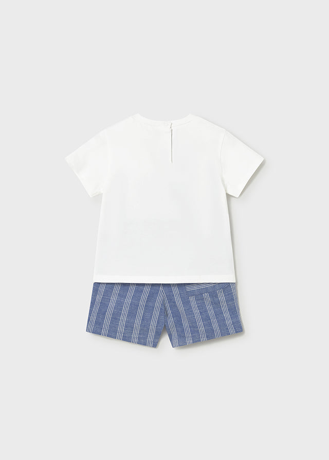 MAYORAL Boys Capri Blue Short Set - 1227