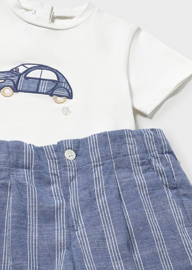 MAYORAL Boys Capri Blue Short Set - 1227