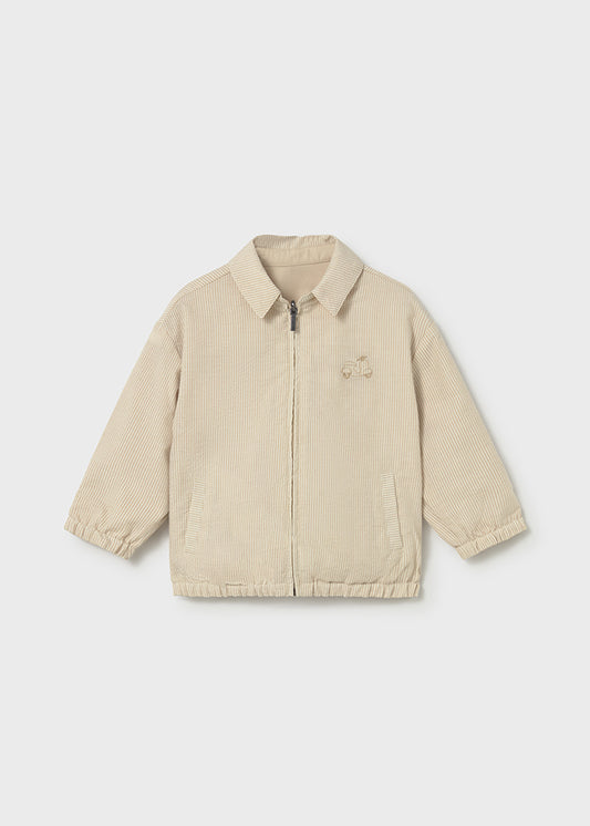 Mayoral boys mocha reversible jacket 1409 - front view