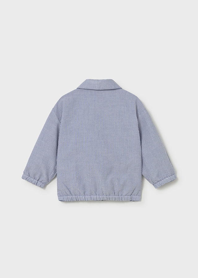 Mayoral boys Capri blue reversible jacket 1409 - back view