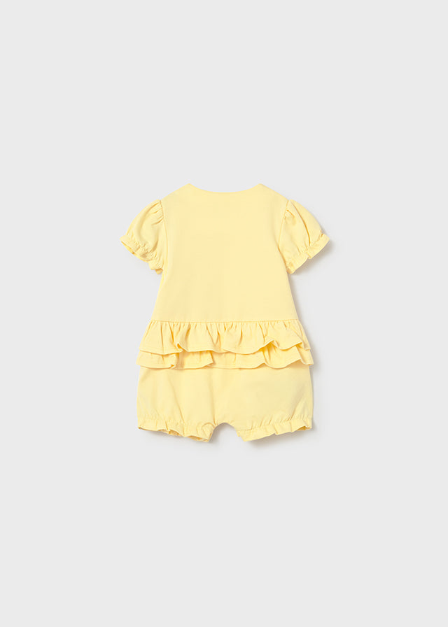 MAYORAL Girls Sunny Lemon Hot Air Balloon Romper Set - 1705