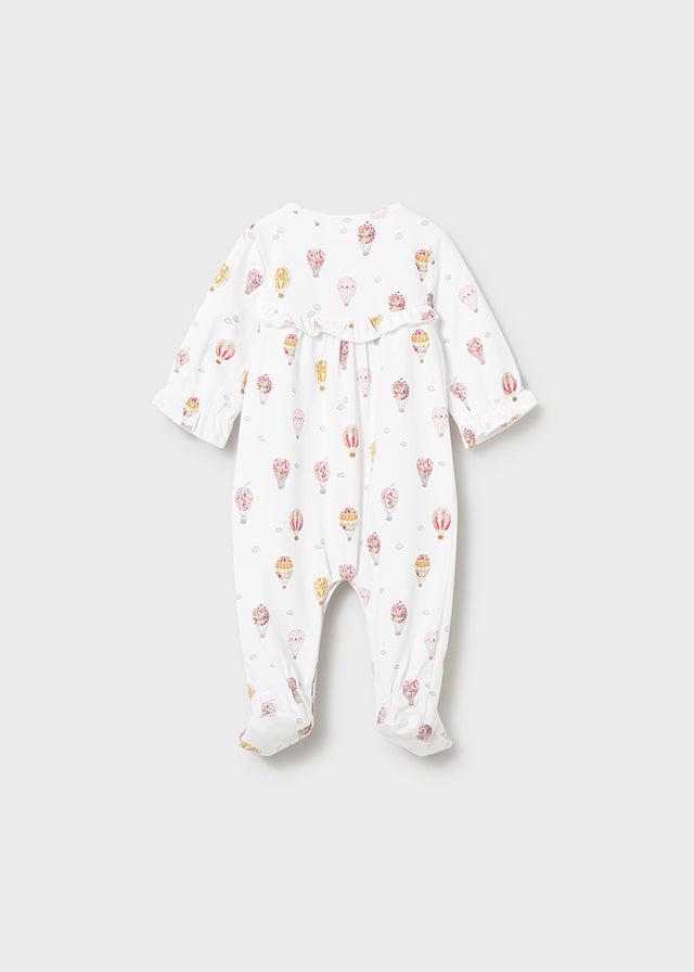 MAYORAL Girls Sunny Hot Air Balloon Print Babygrow Set - 1708