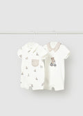MAYORAL Boys Natural Bear Romper Set - 1715