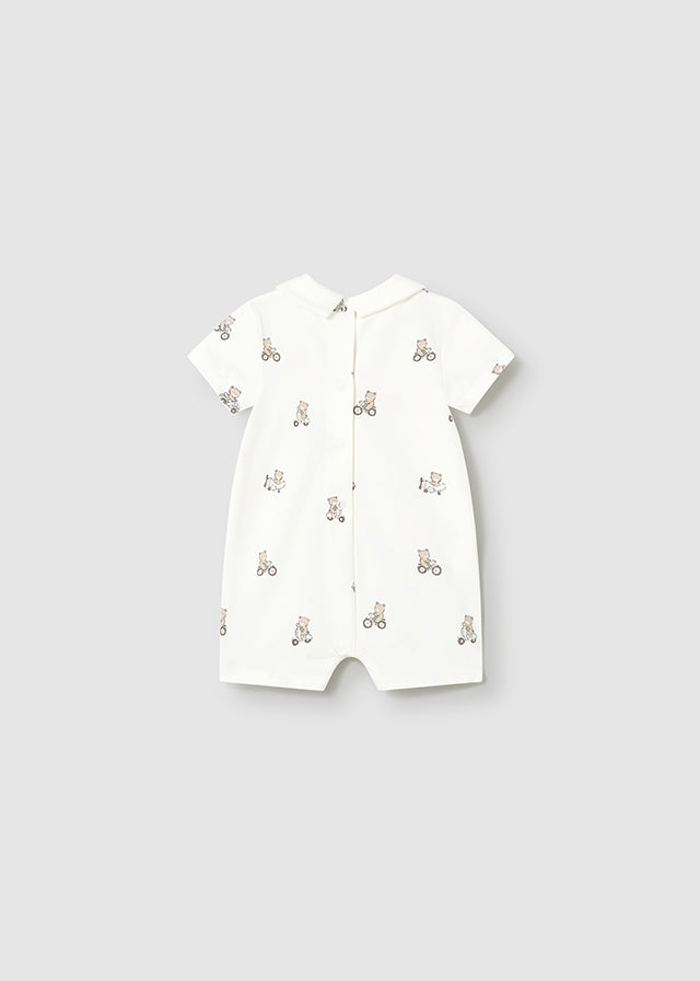 MAYORAL Boys Natural Bear Romper Set - 1715