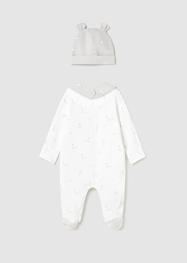 SS26 MAYORAL Little Ducks Unisex White & Grey Gift Set 