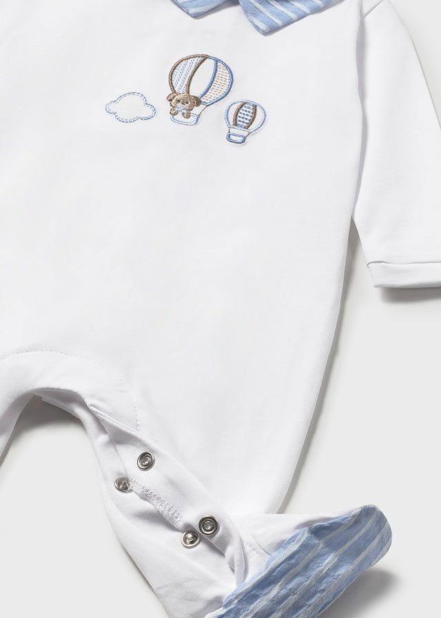 MAYORAL Boys Blue Dog Babygrow - 1742