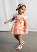 MAYORAL Girls Blossom Multicolour Floral Dress - 1909