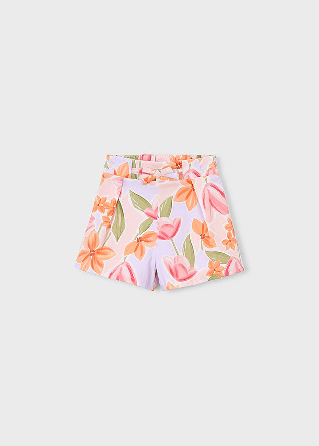 PRE ORDER MAYORAL Girls Blossom Multicolour Floral Shorts Set - 3907
