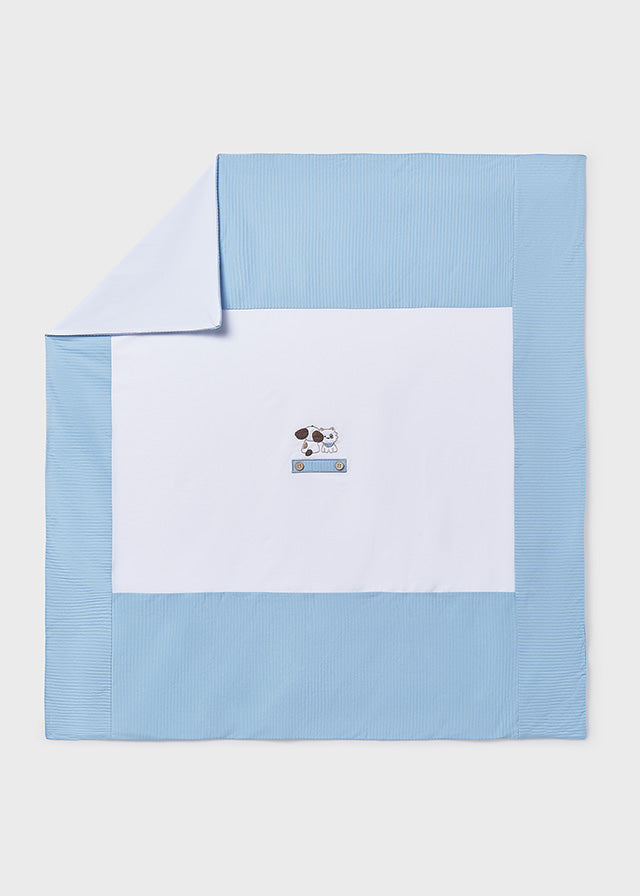 Mayoral boys blue dog blanket 9026 - alternate view