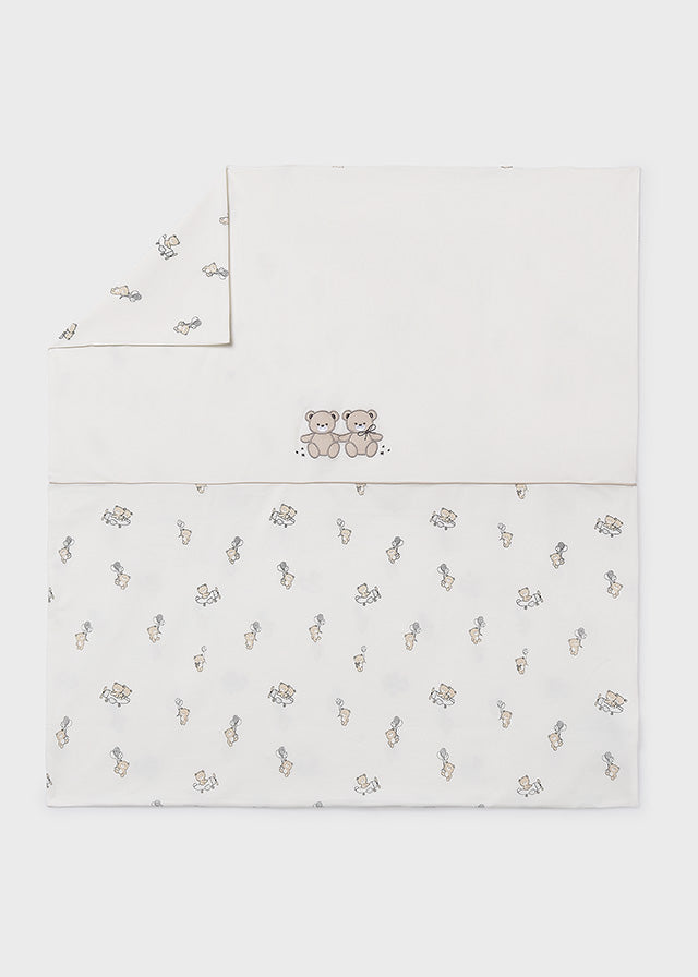 Mayoral boys natural bear cotton blanket 9047 - alternate view