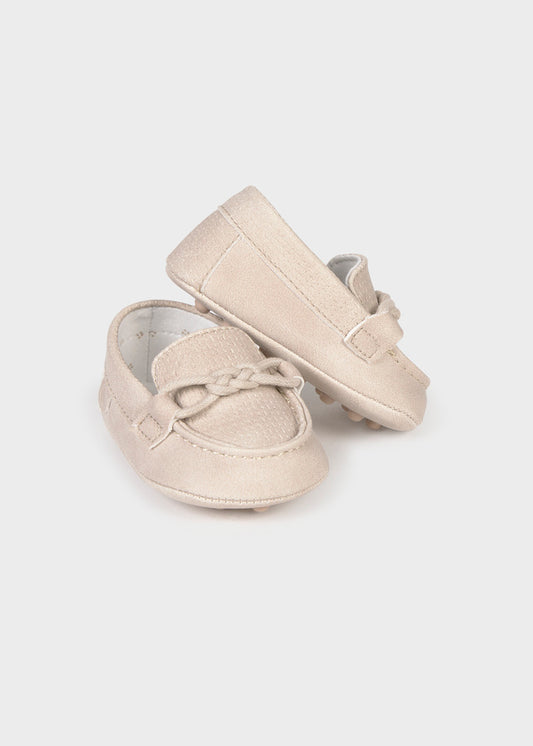 Mayoral Boys Wheat Beige Moccasin Pram Shoes 9083