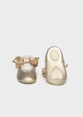 MAYORAL Girls Champagne Mary Jane Pram Shoes - 9090