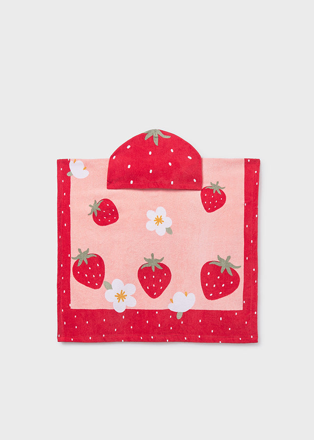 MAYORAL Strawberry Girls Hooded Beach Towel - 9113