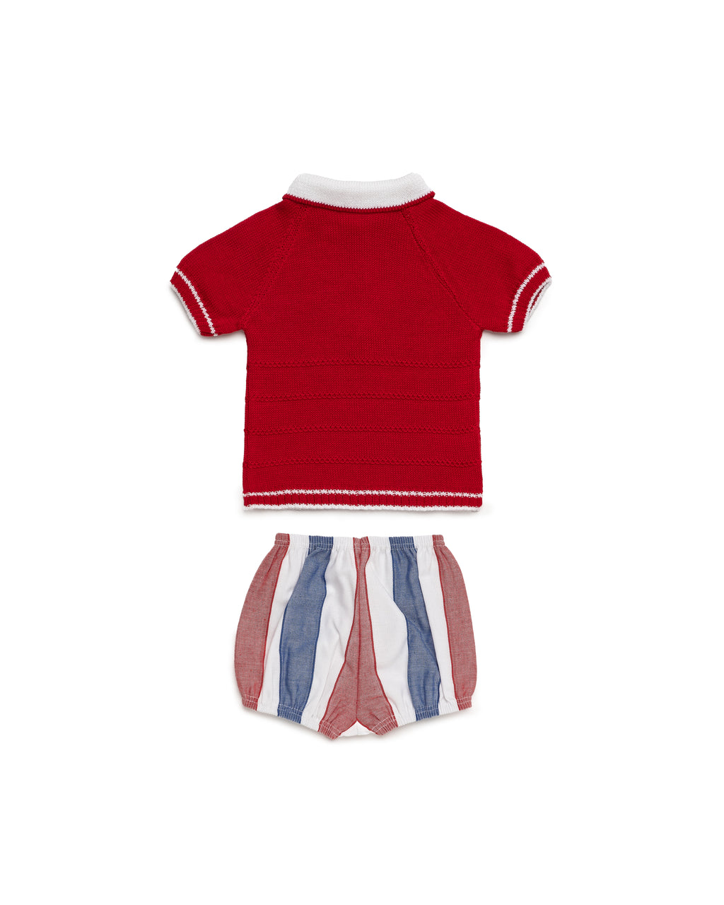 JULIANA Sandia Boys Red & Blue Stripe Short Set - 26082