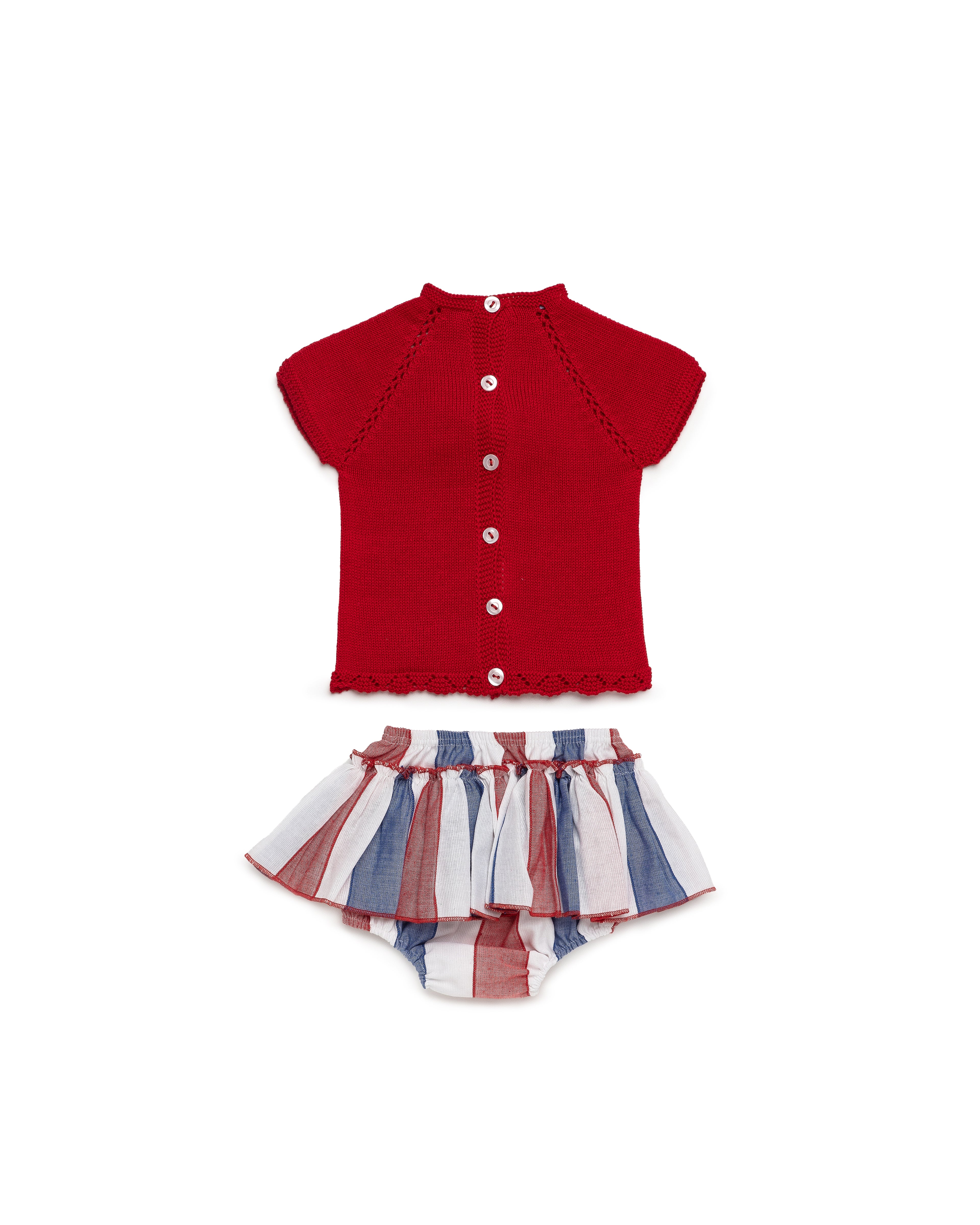 JULIANA Sandia Girls Red & Blue Jam Pant Set - 26089
