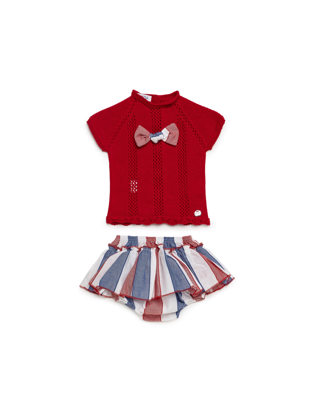 JULIANA Sandia Girls Red & Blue Jam Pant Set - 26089