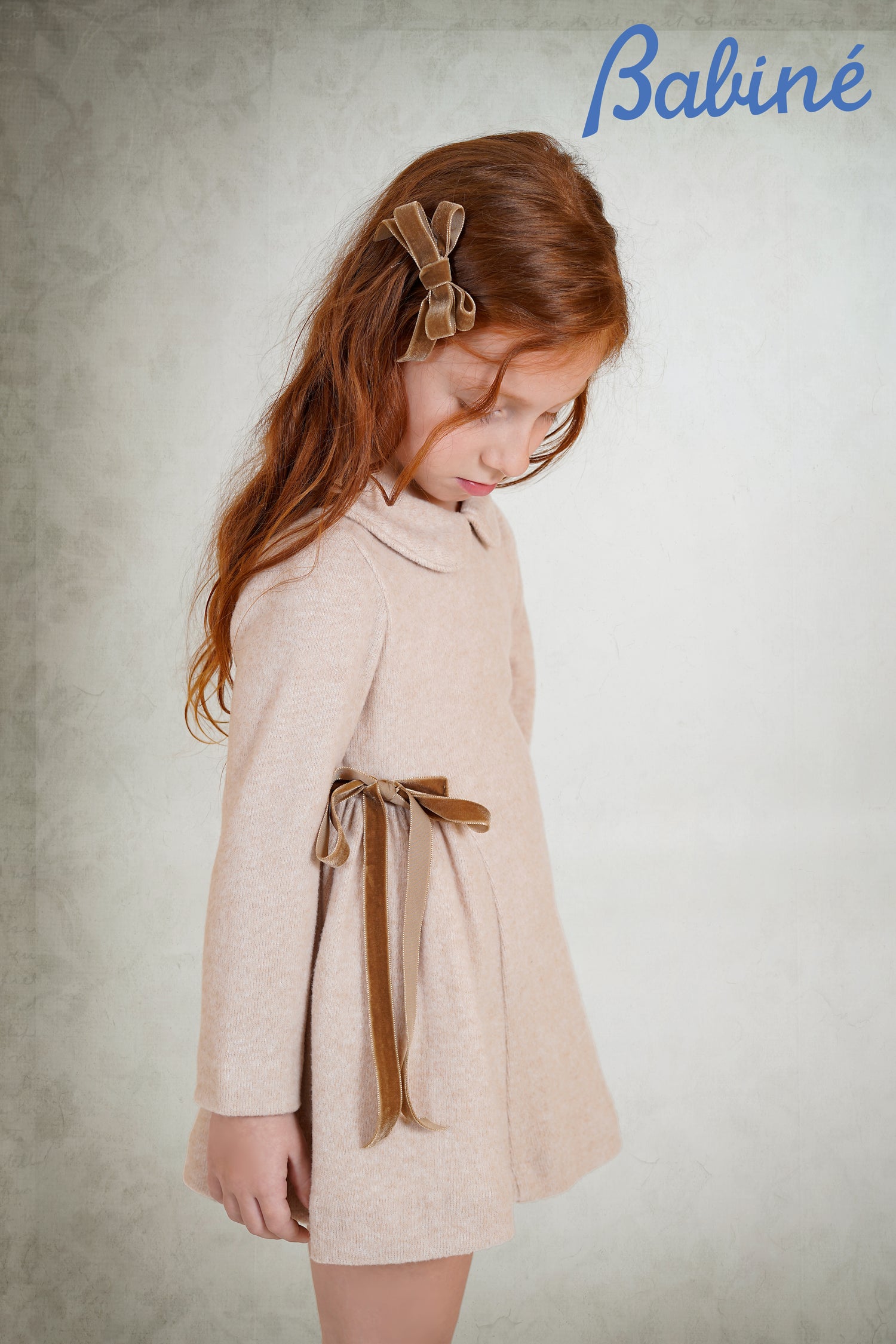 AW25 BABINE Beige Girls Dress - 2612815