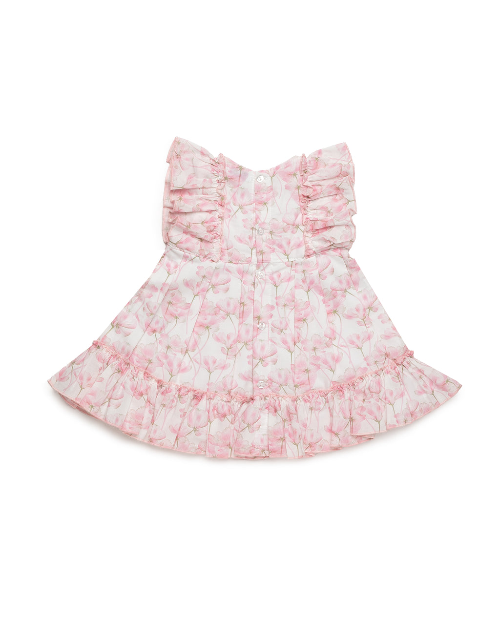 JULIANA Caramelo Girls Pink Floral Dress - 26160