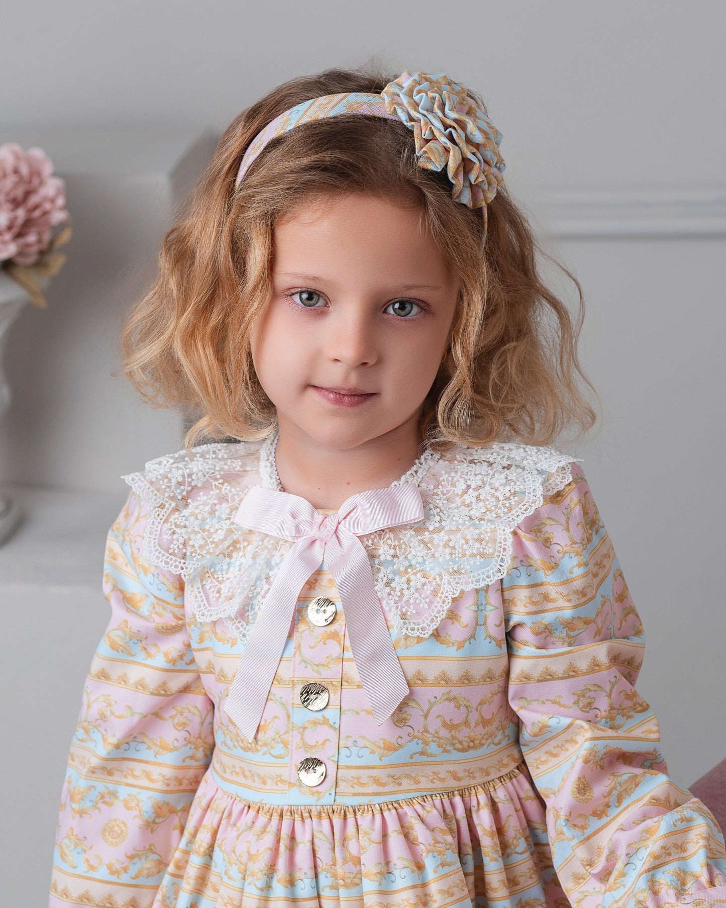 AW25 ROCHY Rococo Girls Pink & Blue Headband - 26786