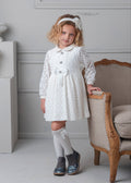 AW25 ROCHY Blonda Girls Cream Dress - 26753