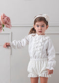 AW25 ROCHY Blonda Girls Cream Jam Pant Set - 26755
