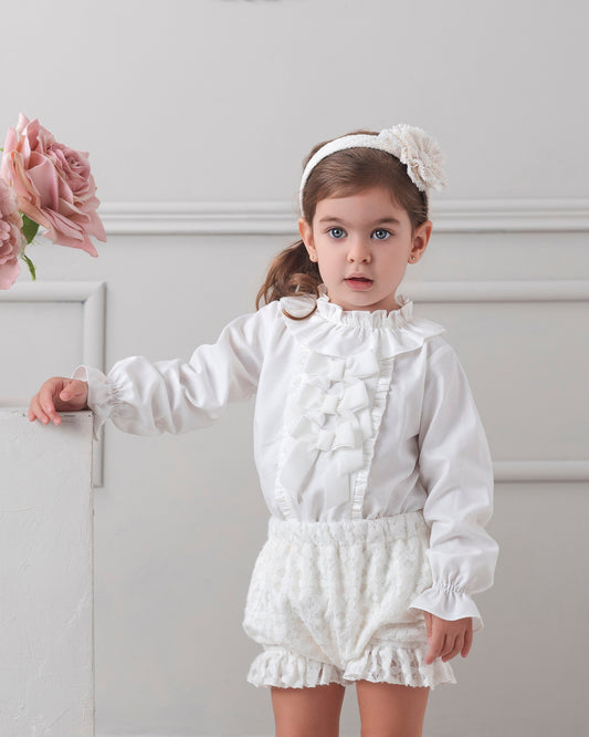 AW25 ROCHY Blonda Girls Cream Jam Pant Set - 26755