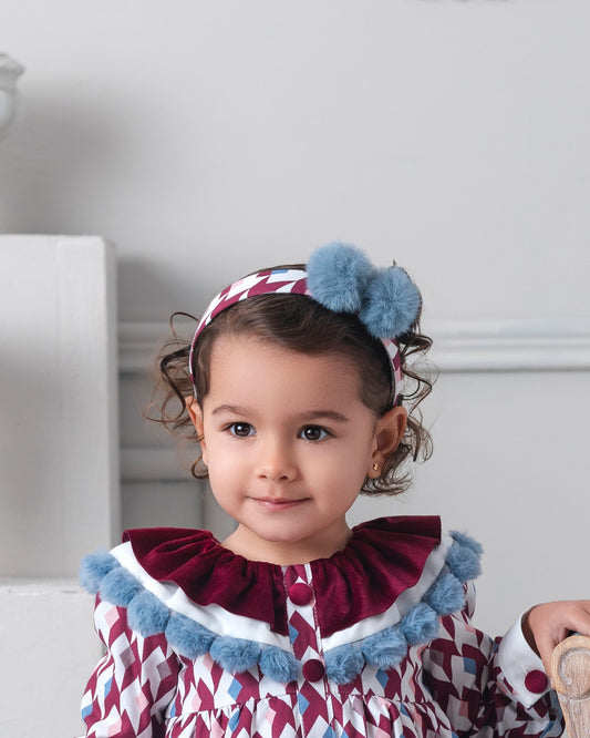AW25 ROCHY Rombo Girls Burgundy Headband - 26782