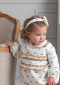 AW25 ROCHY Motas Girls Camel Polka Dot Headband