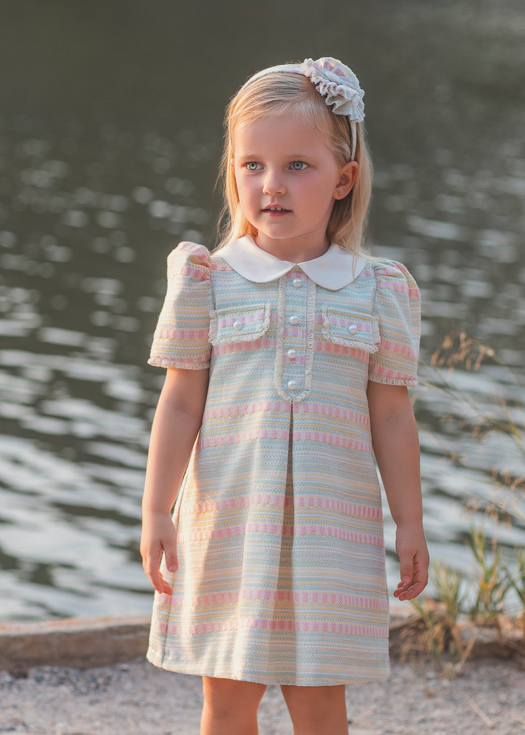 Rochy SS26 Jacquard Tweed Multicolour Dress